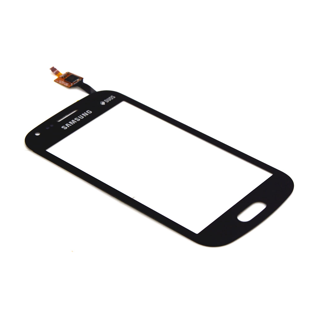 Samsung Touchscreen (with Adhesive) For Samsung Trend Plus (S7580) Black OEM-Equivalent