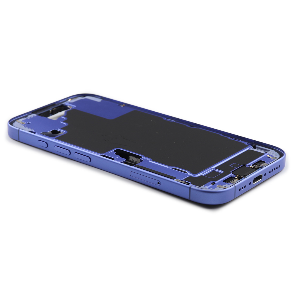 Apple Middenframe met aan/uit- en volumeknop voor iPhone 16 (EU Version) Light blue Pulled