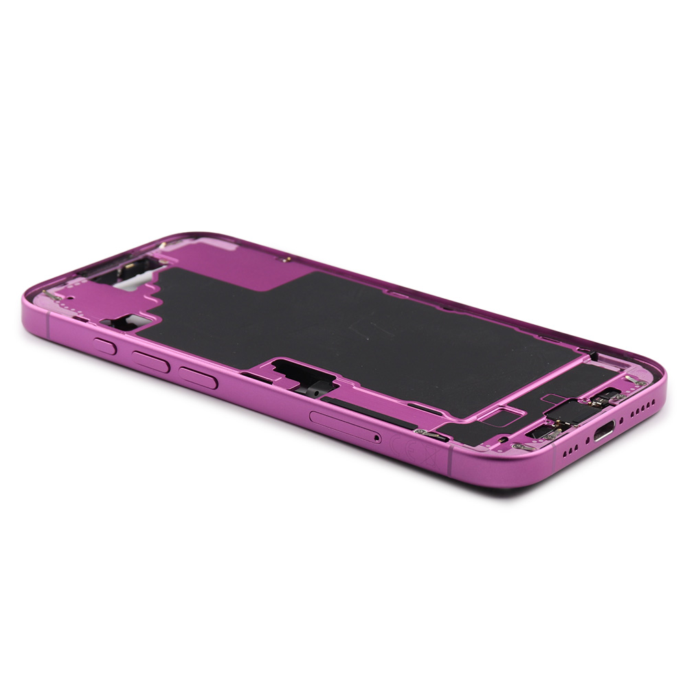 Apple Middenframe met aan/uit- en volumeknop voor iPhone 16 (EU Version) Roze Pulled