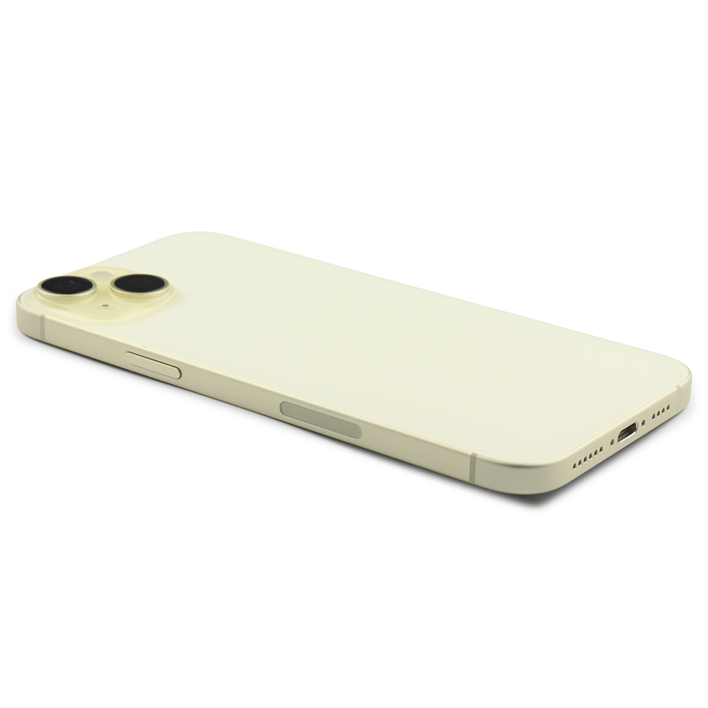 Apple Achterbehuizing met kleine onderdelen (US-versie) voor iPhone 15 Plus Geel Titanium Pulled