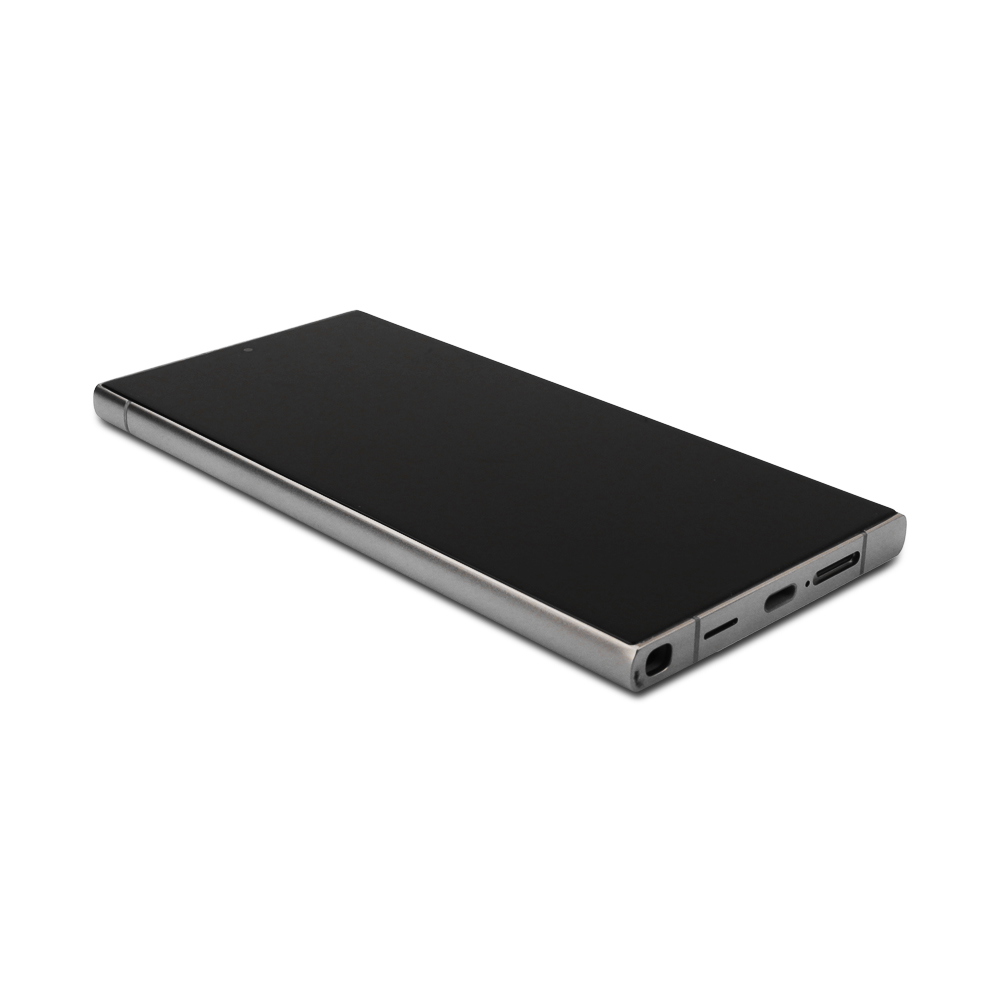 Display Complete with Housing For Samsung Galaxy S24 Ultra (SM-S928) Titanium Gray Soft Oled