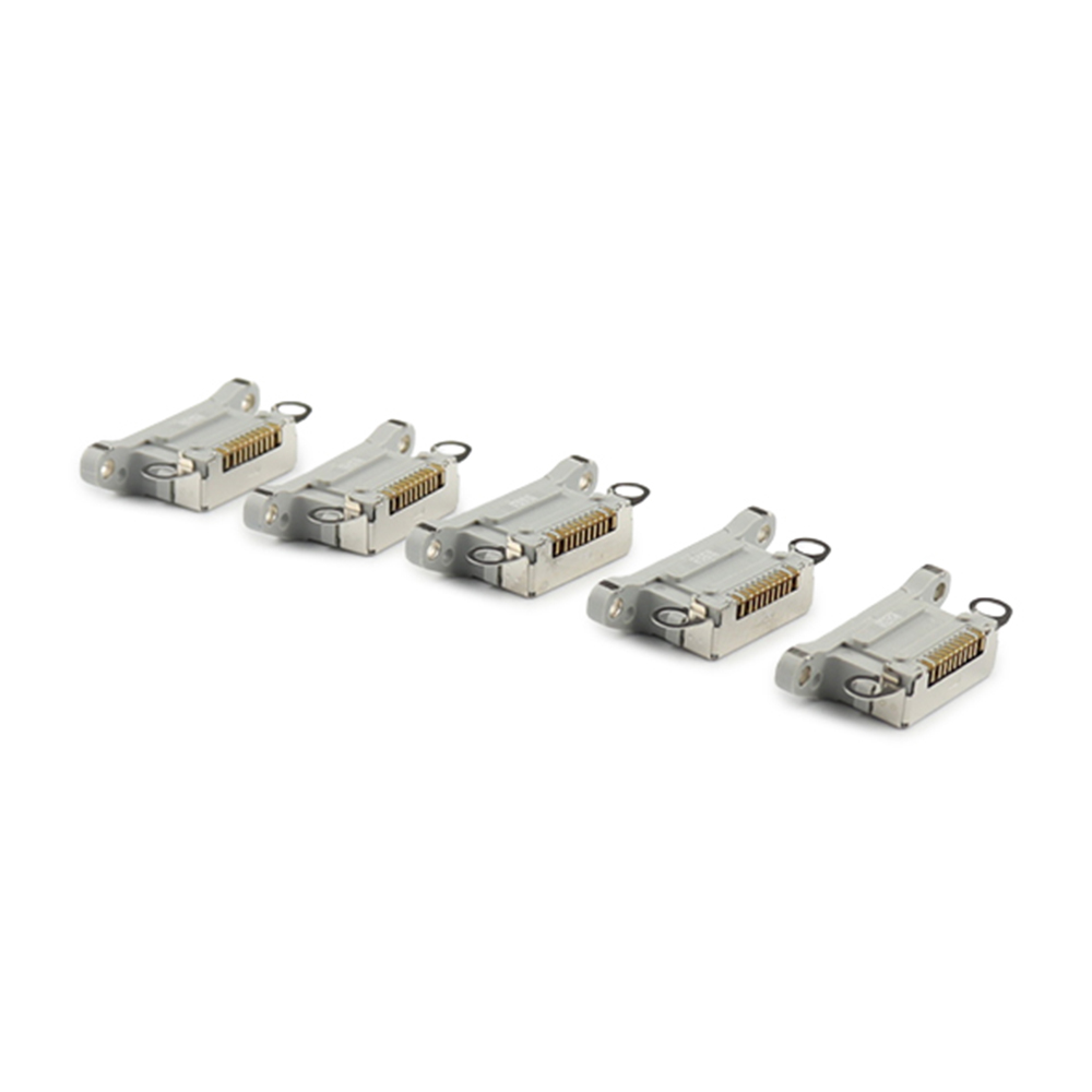 Apple Oplaadpoort (5 stuks, solderen vereist) voor iPhone 14 Pro /14 Pro Max Wit OEM-Equivalent