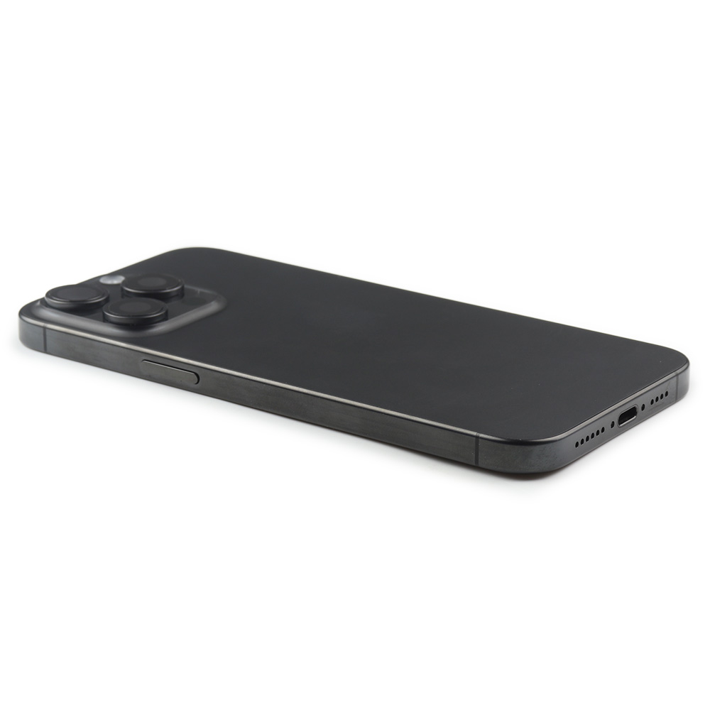 Apple Achterbehuizing met kleine onderdelen voor iPhone 15 Pro Max (EU Version) Zwart Titanium Pulled