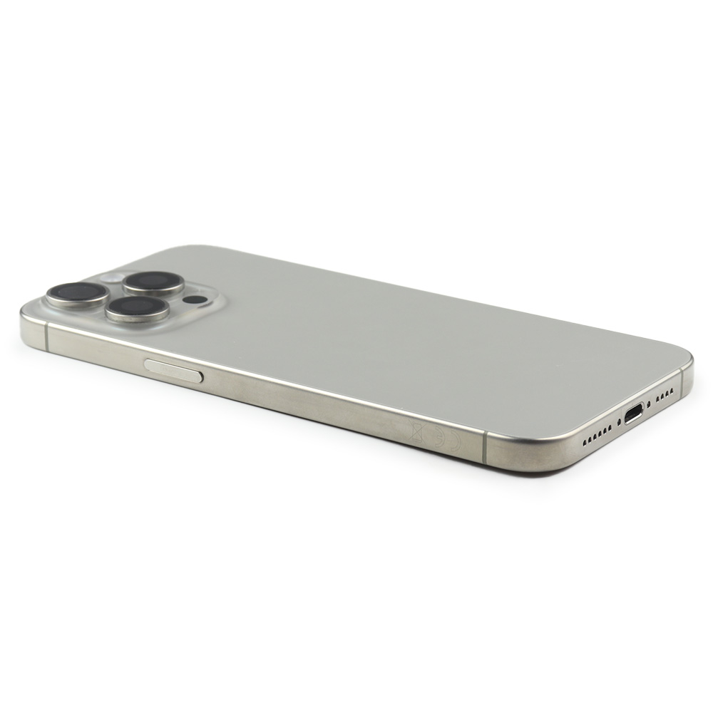 Apple Achterbehuizing met kleine onderdelen voor iPhone 15 Pro Max (EU Version) Naturel Titanium Titanium Pulled