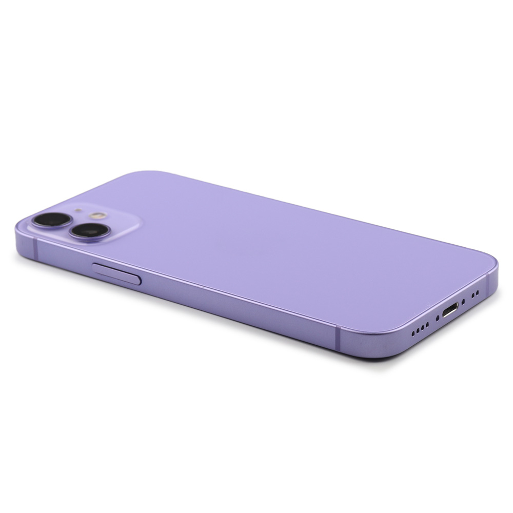 Apple Achterbehuizing With Parts (EU Version) voor iPhone 12 Mini Paars Pulled B