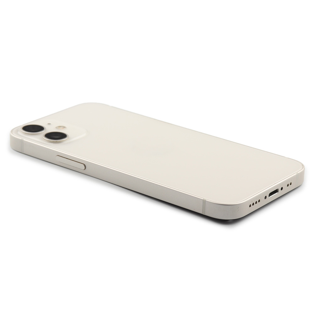 Apple Achterbehuizing With Parts (EU Version) voor iPhone 12 Mini Wit Pulled B