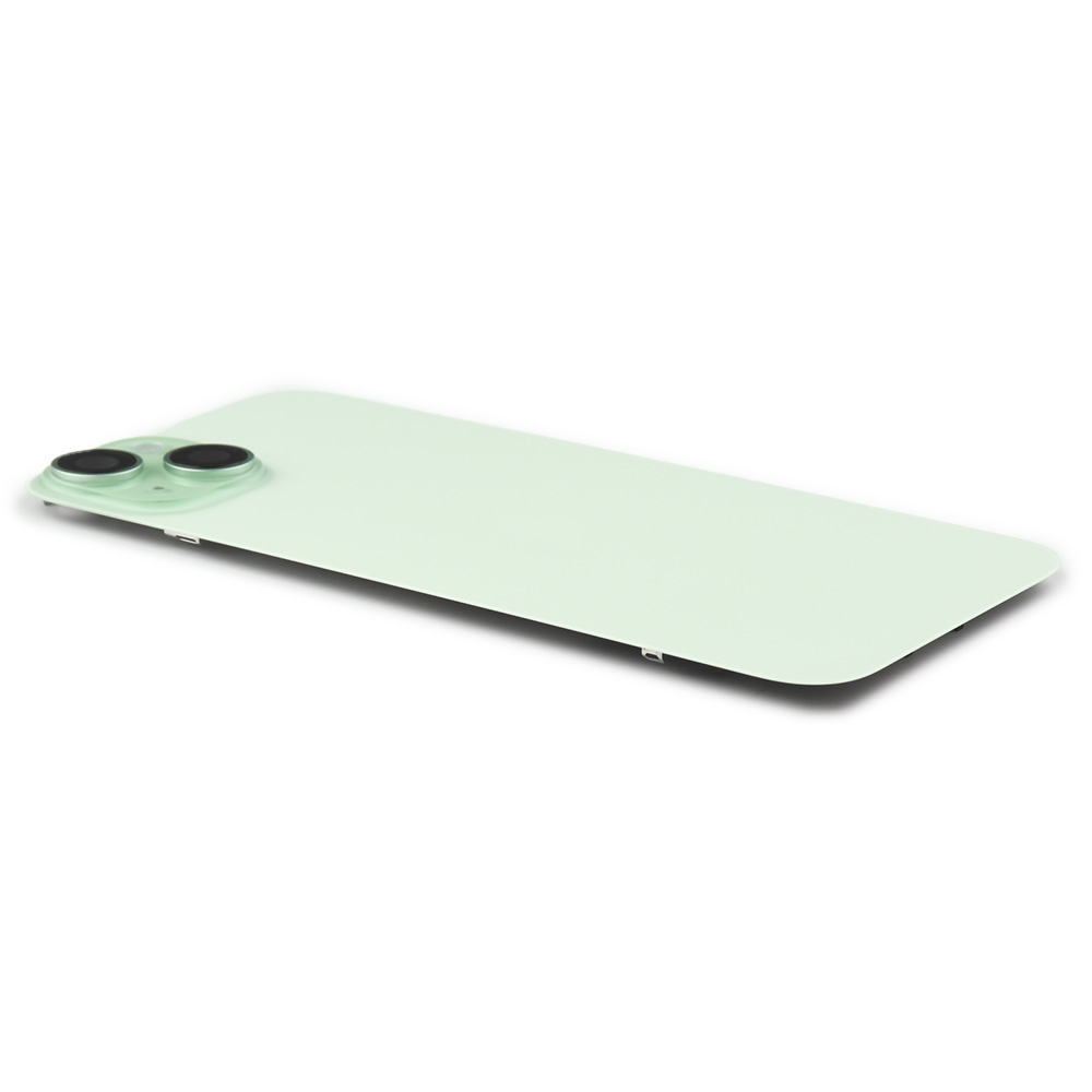 Apple Achterkant incl. cameralens, flitser en draadloos laden voor iPhone 15 Plus (EU Version) Groen Titanium Pulled