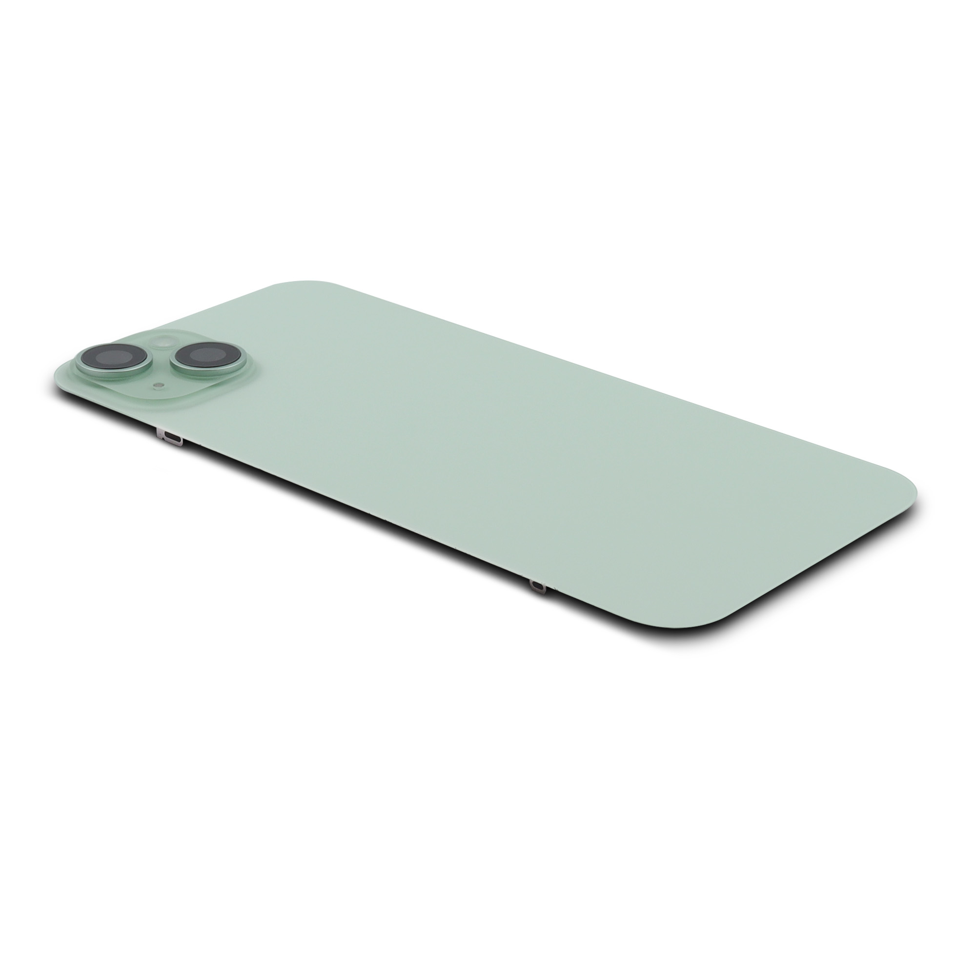 Apple Achterkant incl. cameralens, flitser en draadloos laden voor iPhone 15 Plus Groen Titanium Pulled B