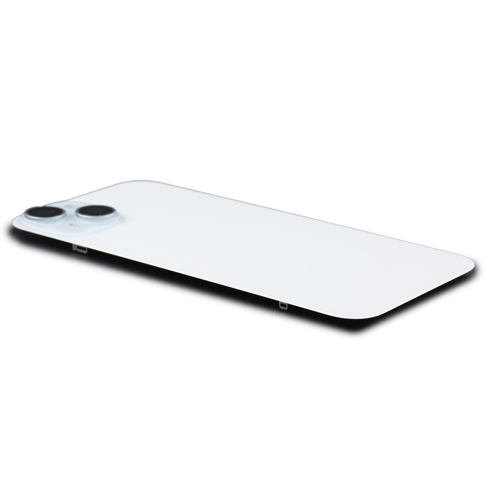 Apple Achterkant incl. cameralens, flitser en draadloos laden voor iPhone 15 Plus (EU Version) Blauw Titanium Pulled