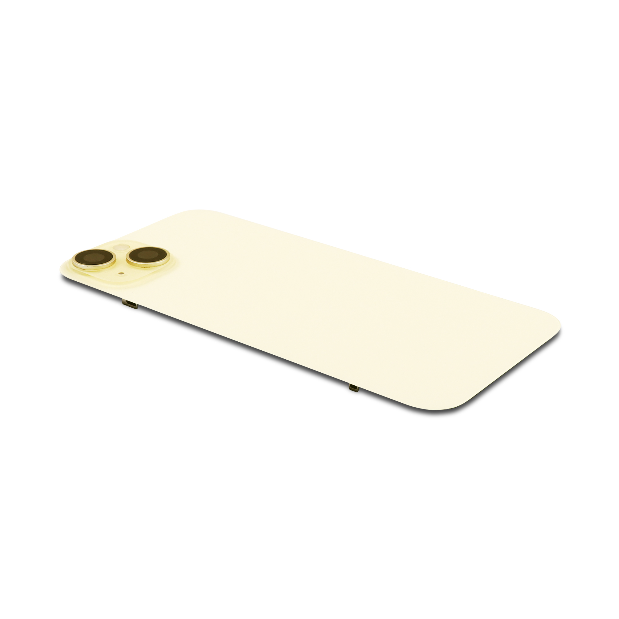 Apple Achterkant incl. cameralens, flitser en draadloos laden voor iPhone 15 Plus Geel Titanium Pulled B