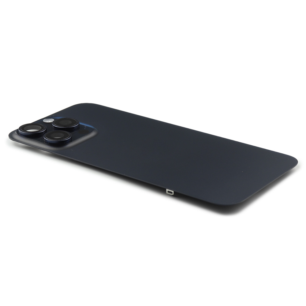 Apple Achterkant incl. cameralens, flitser en draadloos laden voor iPhone 15 Pro Max (EU Version) Blauw Titanium Pulled