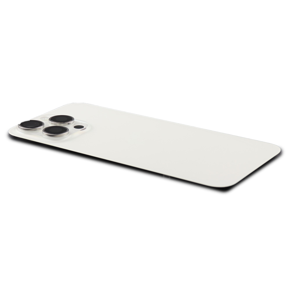 Apple Achterkant incl. cameralens, flitser en draadloos laden voor iPhone 15 Pro Max (EU Version) Wit Titanium Pulled