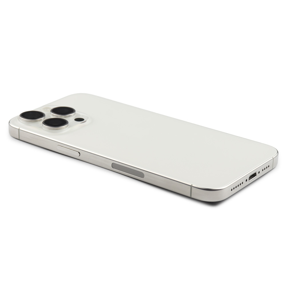 Apple Achterbehuizing met kleine onderdelen (US-versie) voor iPhone 15 Pro Max Wit Titanium Pulled