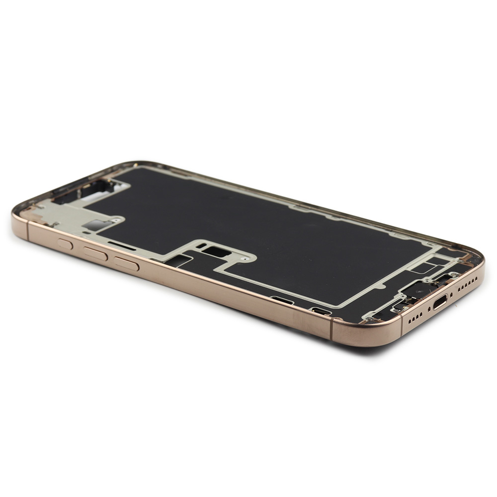 Apple Middle Frame met Power And Volumeknop (US Version) voor iPhone 16 Pro Max Gold Titanium Pulled