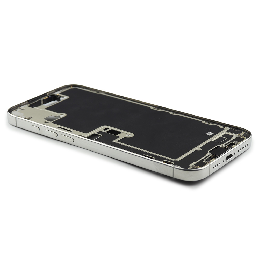 Apple Middle Frame met Power And Volumeknop (US Version) voor iPhone 16 Pro Max Wit Titanium Pulled