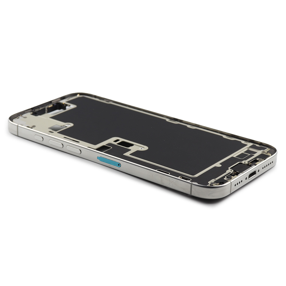 Apple Middenframe met aan/uit- en volumeknop voor iPhone 16 Pro Max (EU Version) Wit Titanium Pulled
