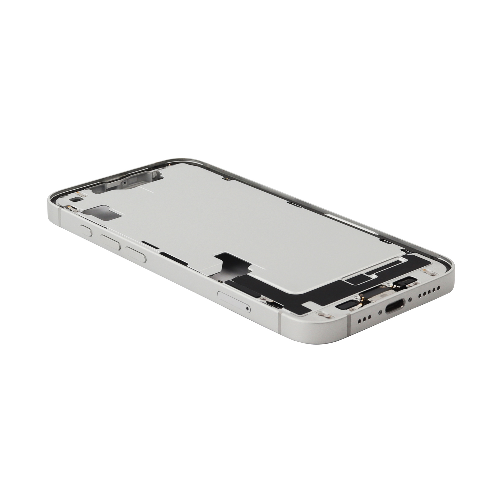 Middle Frame With Power And Volume Button For Apple iPhone 17e White Pulled A