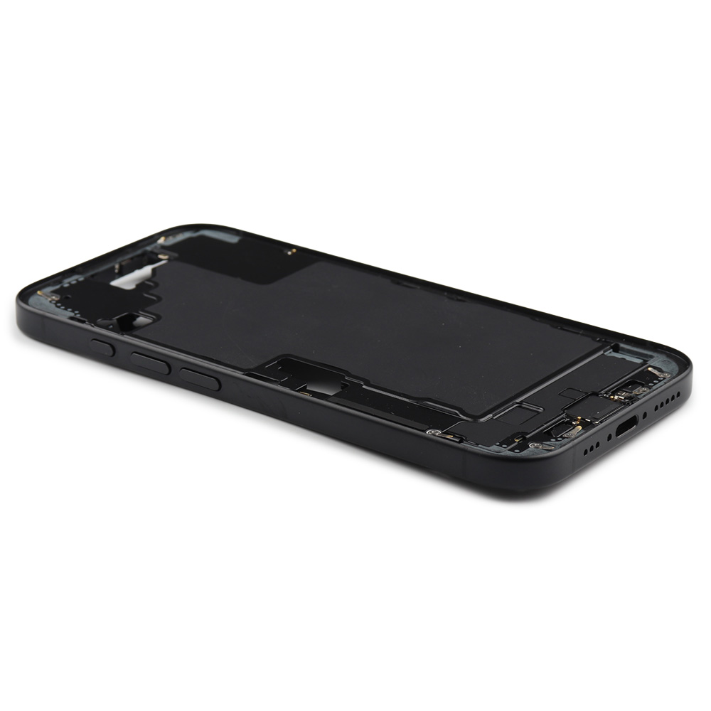 Apple Middle Frame met Power And Volumeknop (US Version) voor iPhone 16 Zwart Pulled