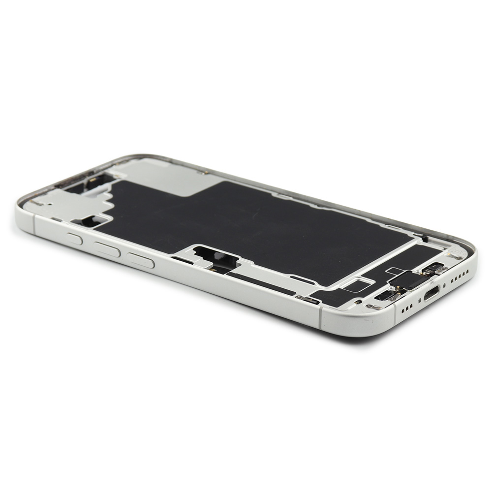 Apple Middle Frame met Power And Volumeknop (US Version) voor iPhone 16 Wit Pulled