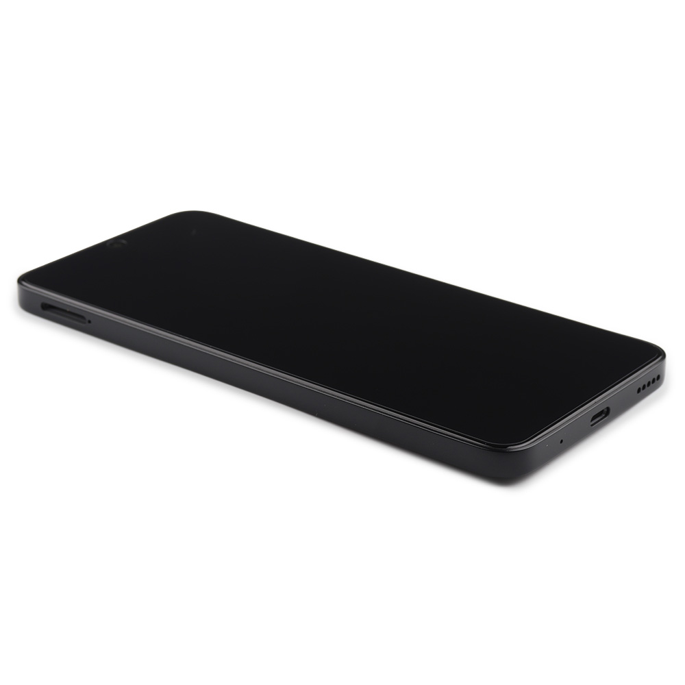 Honor Scherm met frame incl. Batterij voor Honor X8a/Honor 90 Lite Middernachtzwart Service Pack