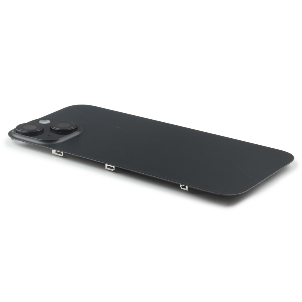 Apple Achterkant incl. cameralens, flitser en draadloos laden voor iPhone 15 (EU Version) Zwart Titanium Pulled