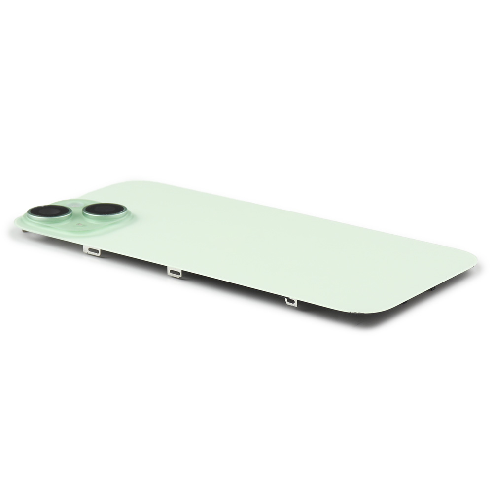 Apple Achterkant incl. cameralens, flitser en draadloos laden voor iPhone 15 (EU Version) Groen Titanium Pulled