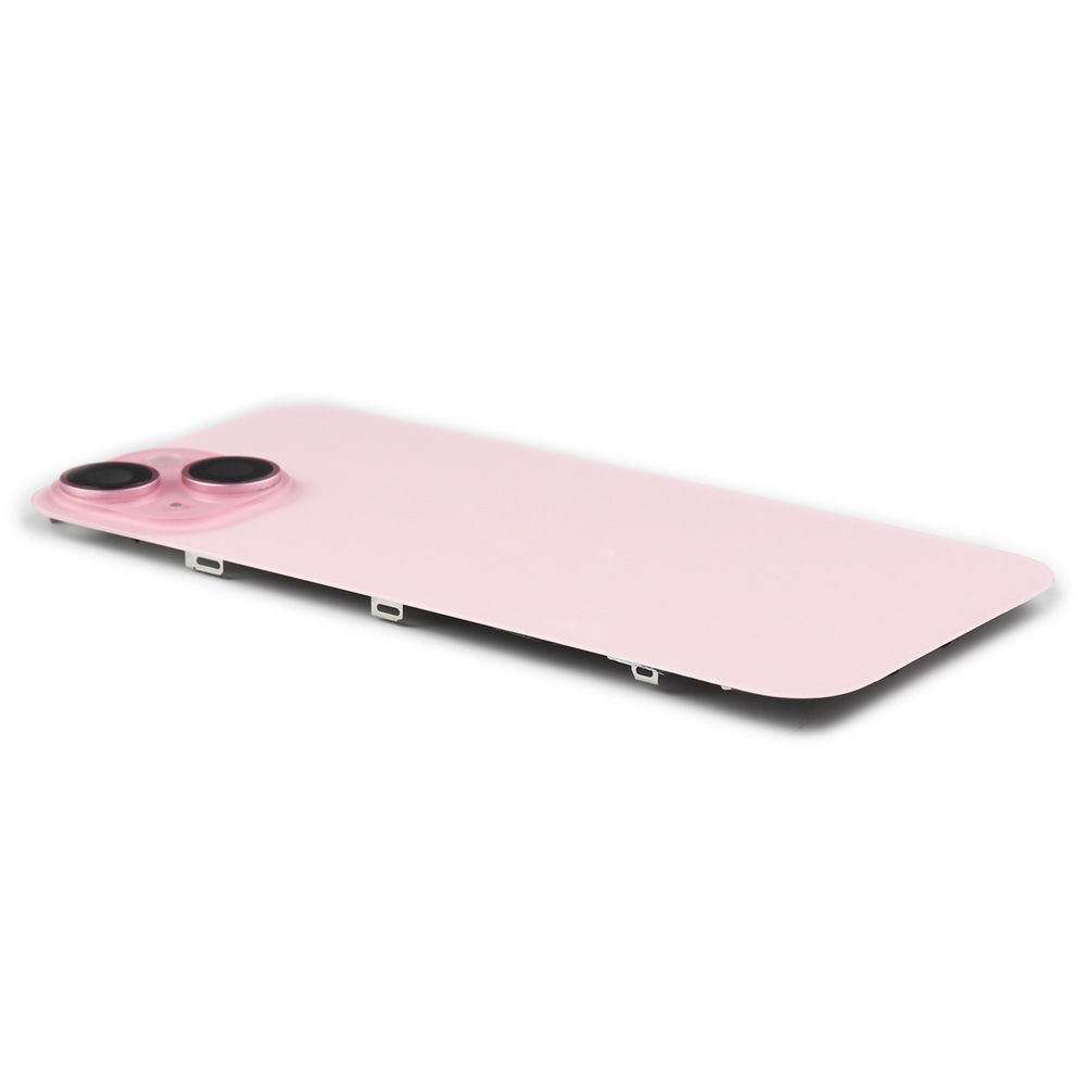 Apple Achterkant incl. cameralens, flitser en draadloos laden voor iPhone 15 (EU Version) Roze Titanium Pulled