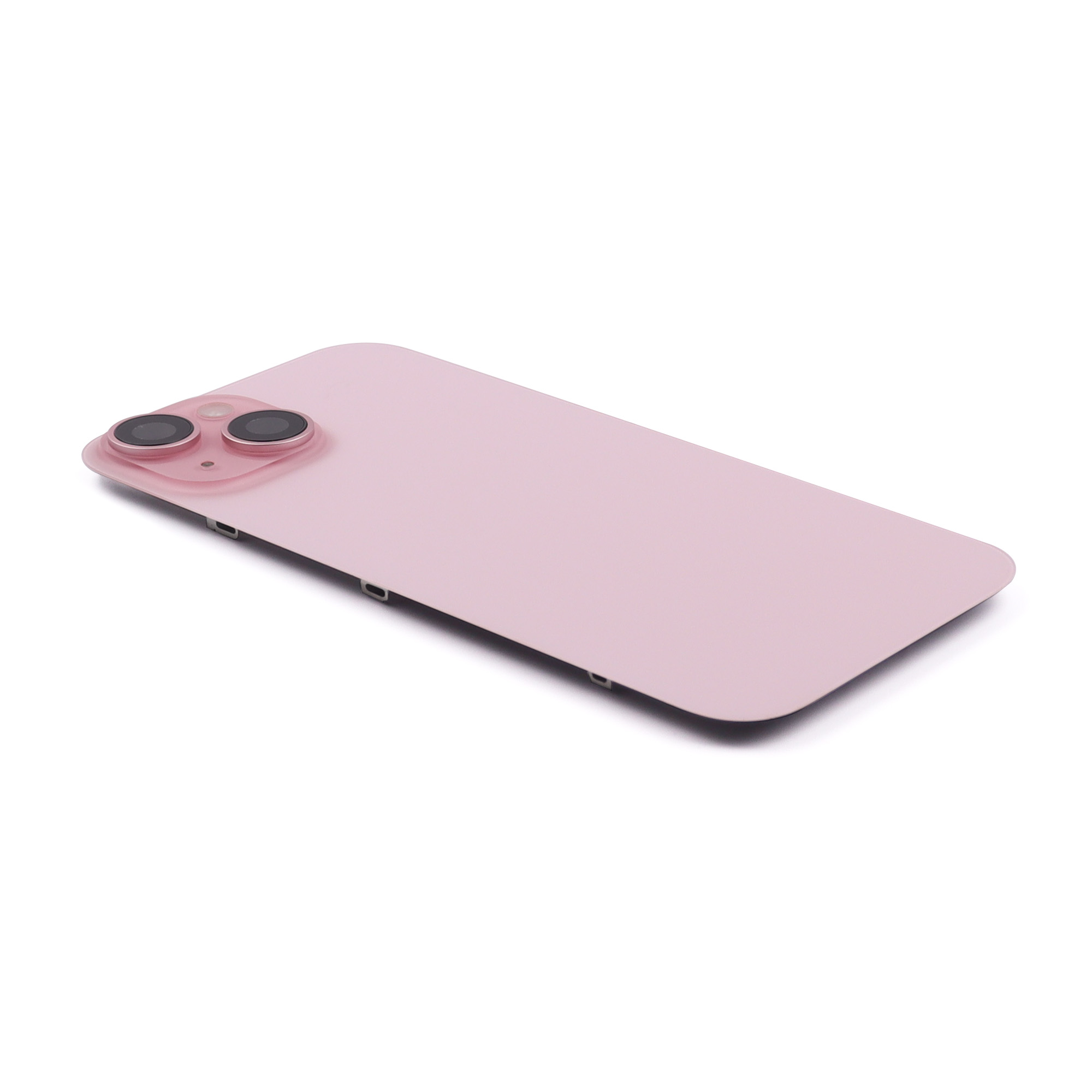 Apple Achterkant incl. cameralens, flitser en draadloos laden voor iPhone 15 (EU Version) Roze Titanium Pulled B
