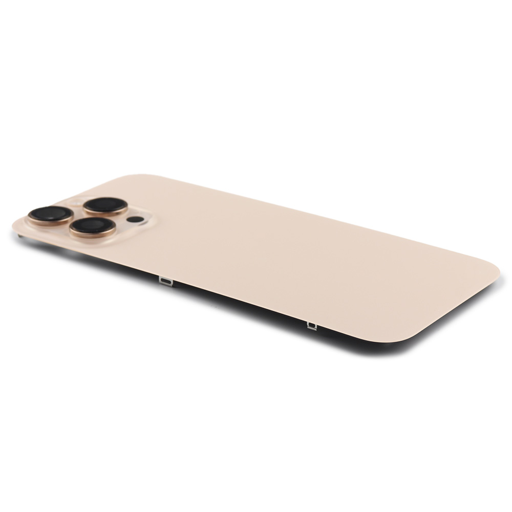Apple Achterkant incl. cameralens, flitser en draadloos laden voor iPhone 16 Pro Max Gold Titanium Pulled