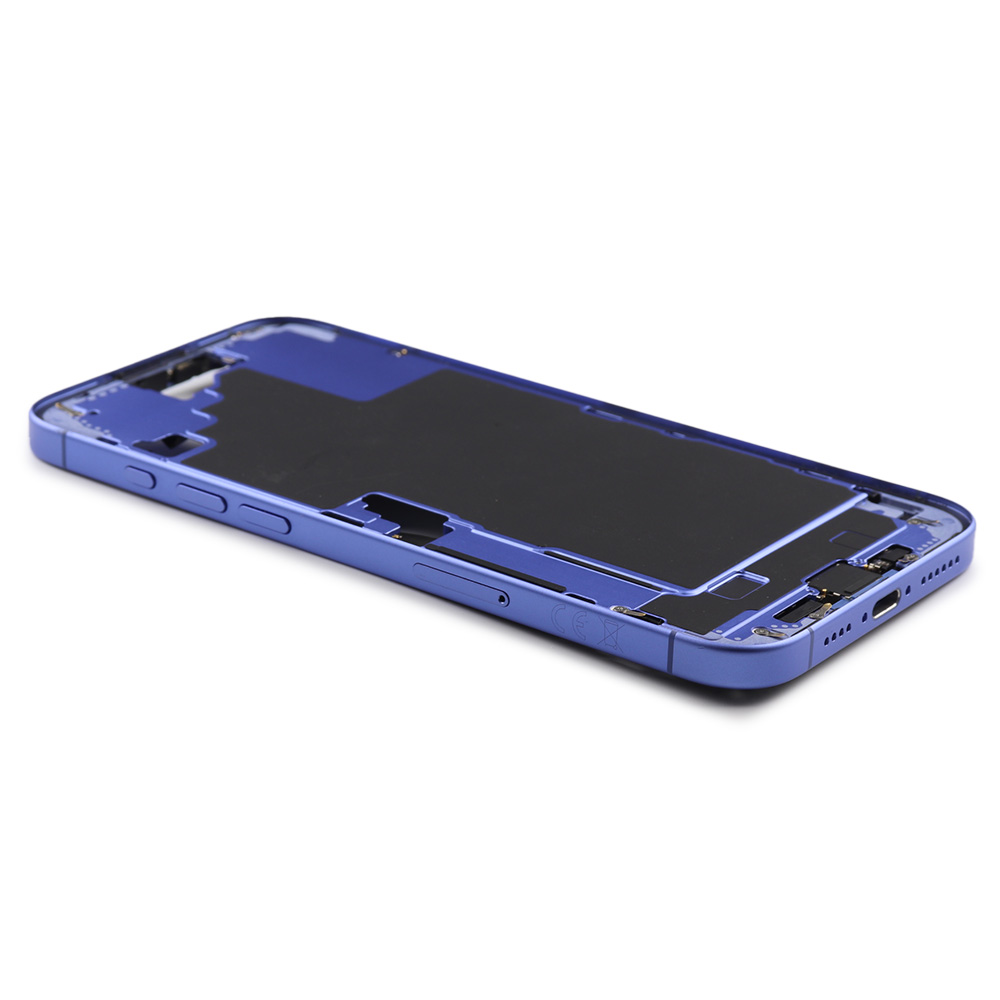 Apple Middenframe met aan/uit- en volumeknop voor iPhone 16 Plus (EU Version) Light blue Pulled