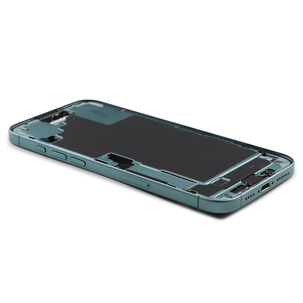 Apple Middenframe met aan/uit- en volumeknop voor iPhone 16 Plus (EU Version) Groen Pulled