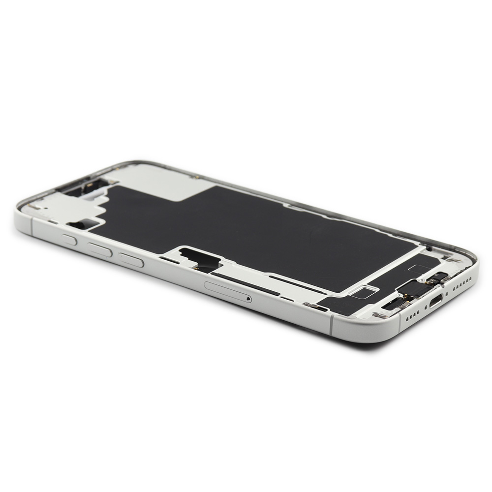 Apple Middenframe met aan/uit- en volumeknop voor iPhone 16 Plus (EU Version) Wit Pulled