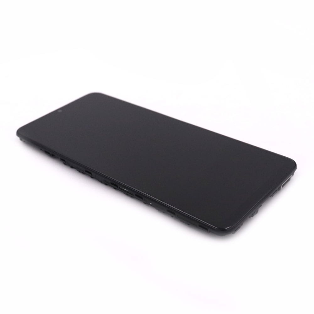 Samsung Scherm met frame voor Samsung Galaxy A12 (A125F) Zwart Service Pack