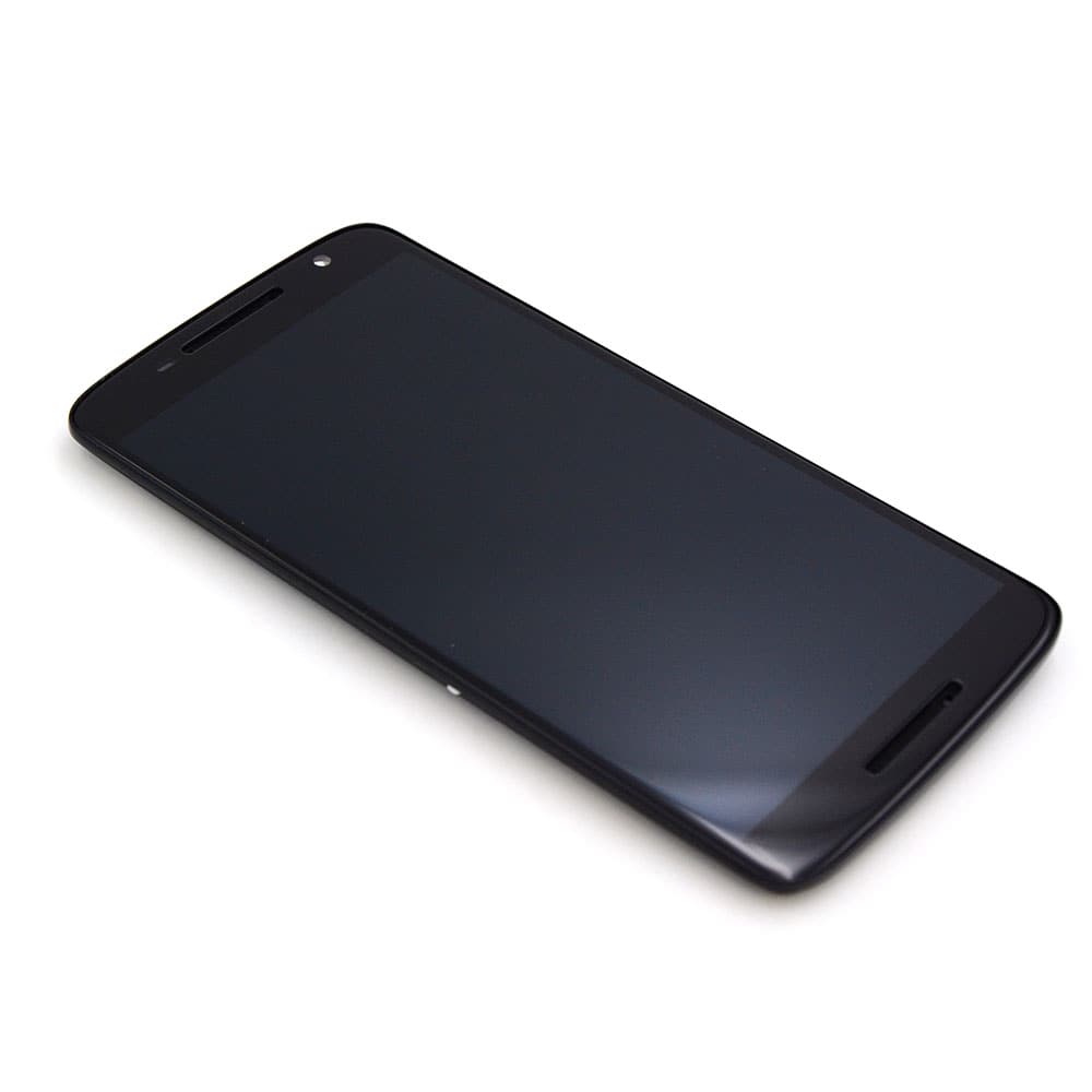Motorola Scherm met frame voor Motorola Moto X Play (XT1562) Zwart OEM-Equivalent