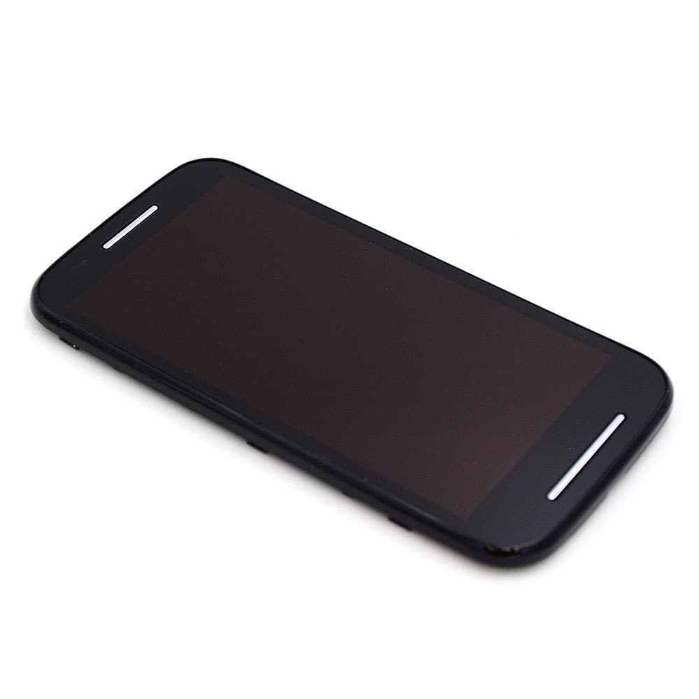 Motorola Scherm met frame voor Motorola Moto G (XT1032) Zwart OEM-Equivalent