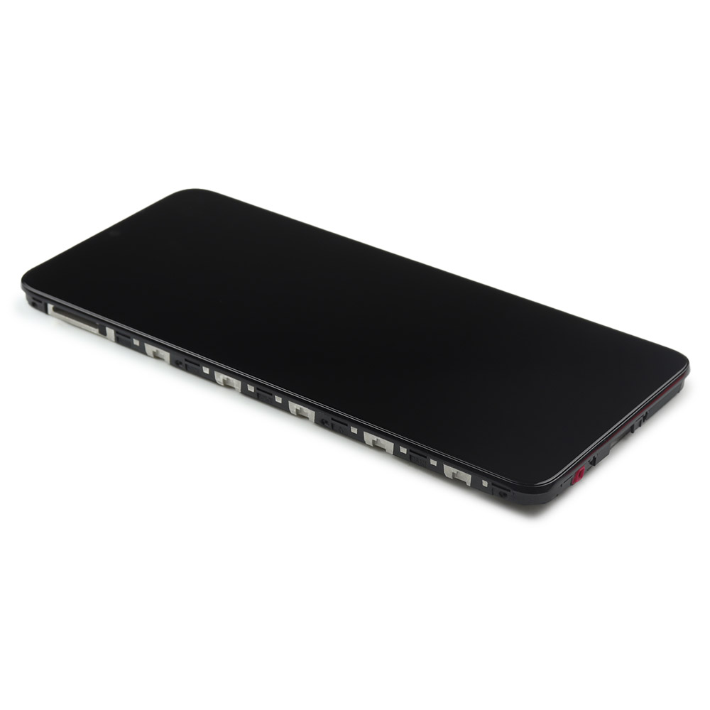 Scherm met frame voor Motorola Moto E22/E22i Zwart Service Pack