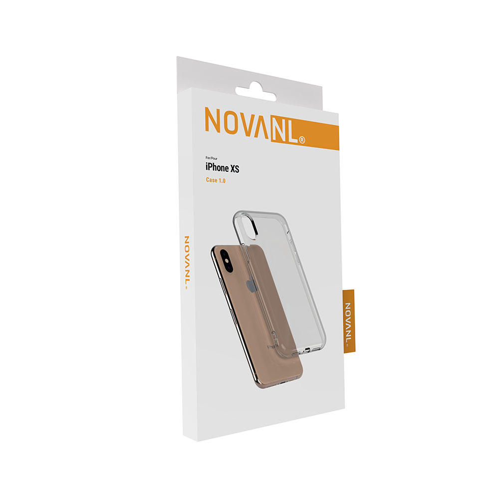 Funda TPU transparente NOVANL para iPhone X/XS