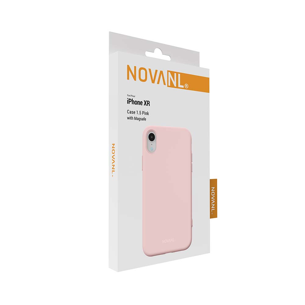 NOVANL SoftTouch Case (incl. Magnetics) for iPhone XR Pink