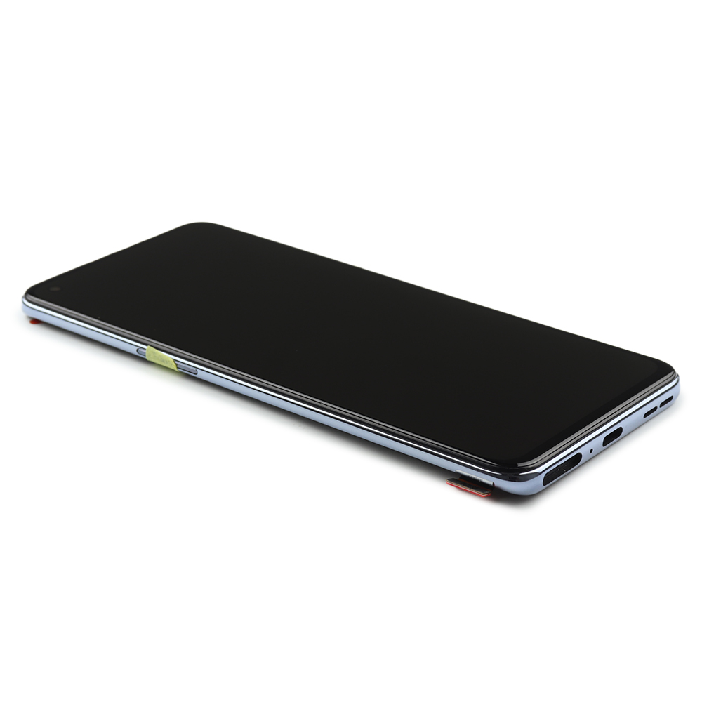 OnePlus Scherm met frame voor OnePlus Nord 2 5G Zwart (Oled) OEM-Equivalent
