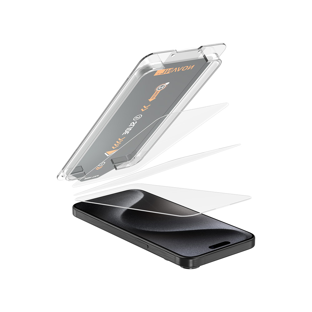 NOVANL 3 in 1 GlassProtector (incl. Applicator) pour iPhone 17