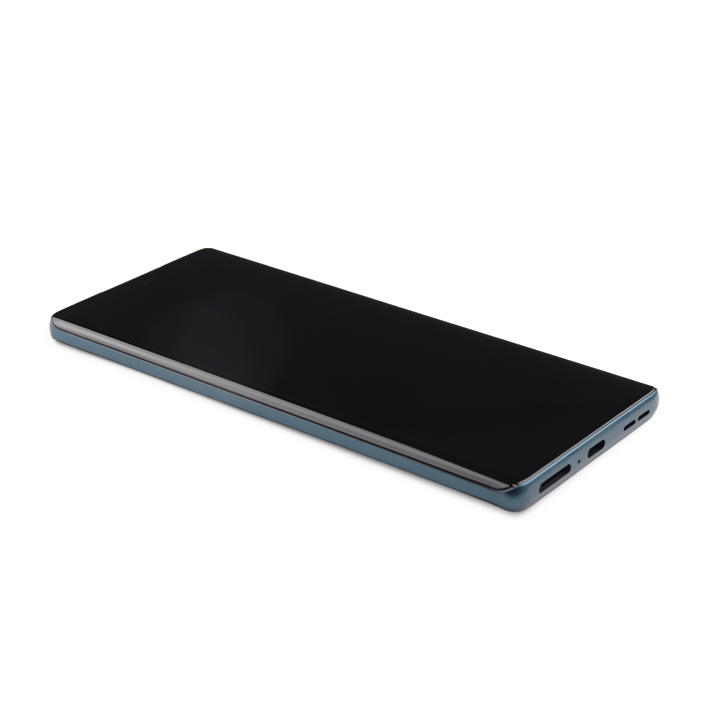 Motorola Scherm Coomplete met behuizing voor Motorola Moto Edge 50 Fusion Forest Blauw Service Pack