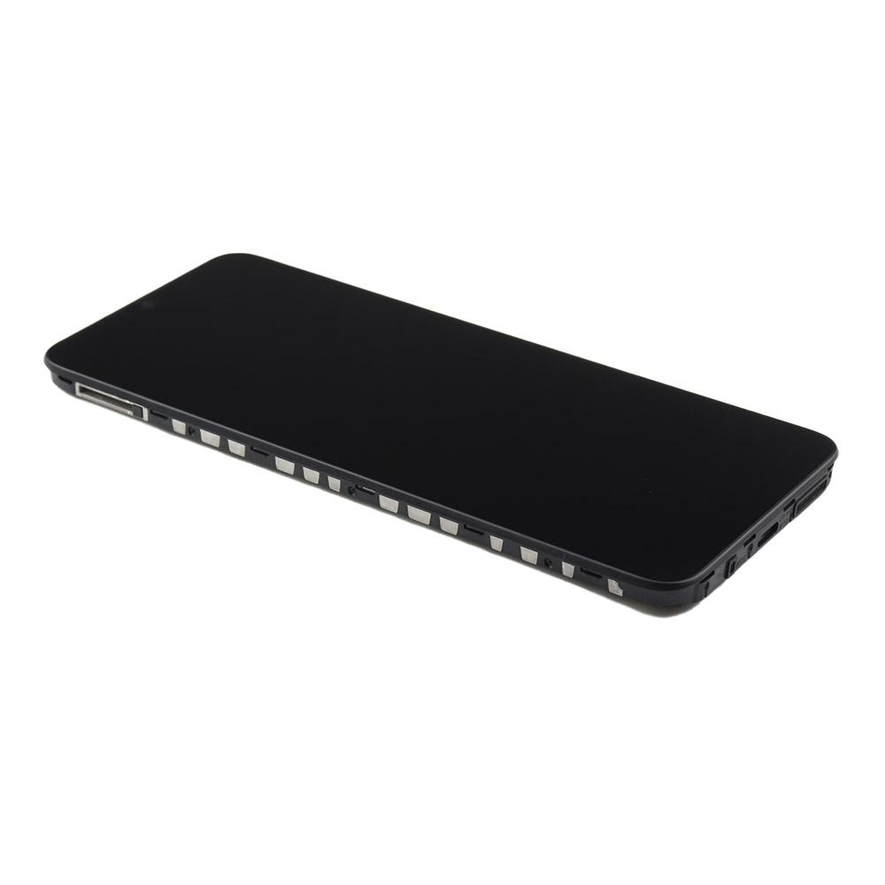 Xiaomi Scherm met frame voor Xiaomi Redmi 10C Zwart Service Pack