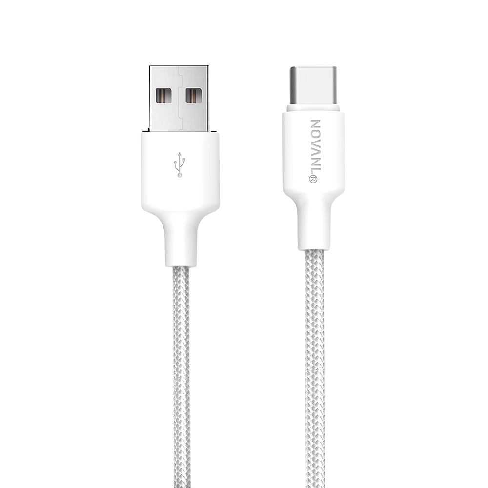 NOVANL SpeedCharge USB A to USB-C-kabel 12W (1M) Wit