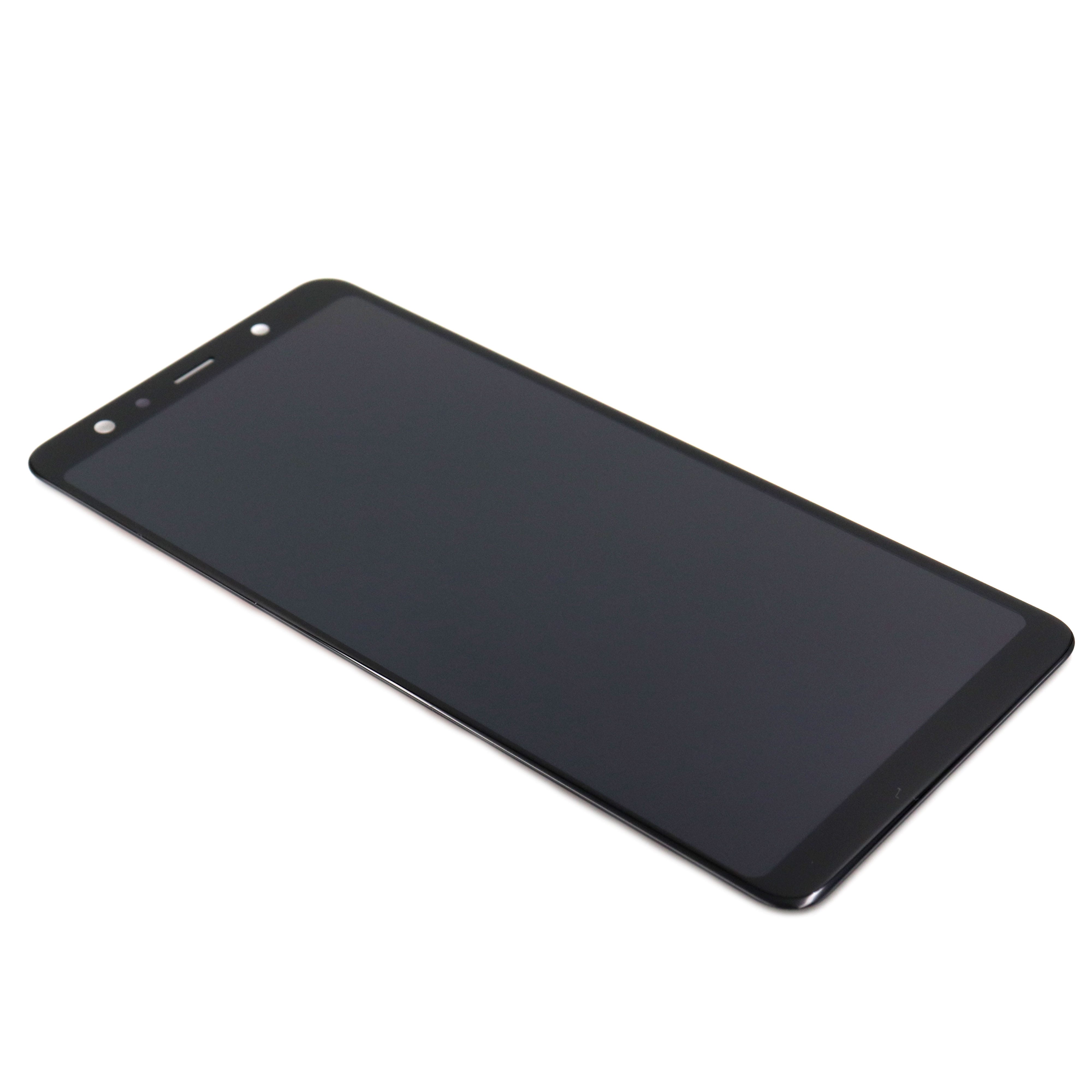Samsung Scherm (without Adhesive) voor Samsung Galaxy A7 2018 (A750F) Zwart Service Pack