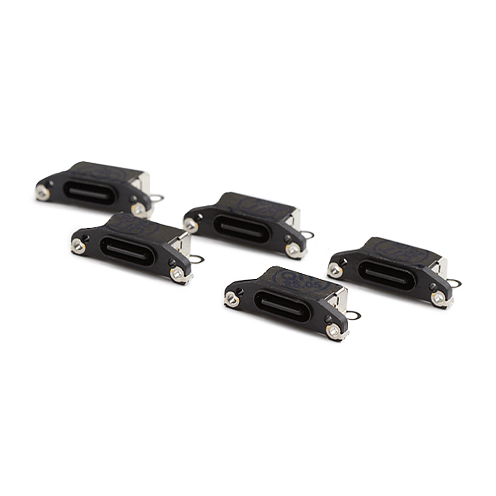Apple Oplaadpoort (5 stuks, solderen vereist) voor iPhone 15 Pro /15 Pro Max Zwart Titanium OEM-Equivalent