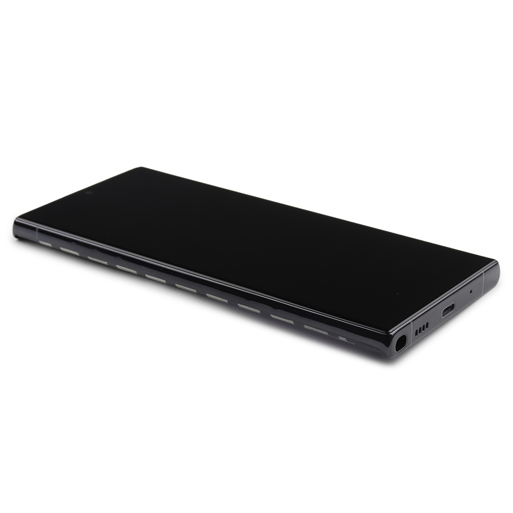 Samsung Scherm met frame voor Samsung Galaxy Note 20 Ultra (Without Camera) Mystic Zwart In-Cell