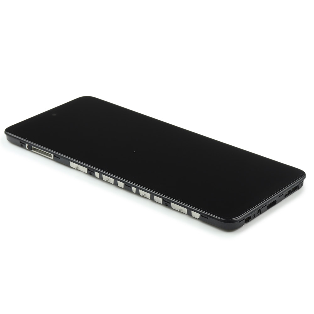 Motorola Scherm met frame voor Motorola Moto G51 Zwart OEM-Equivalent