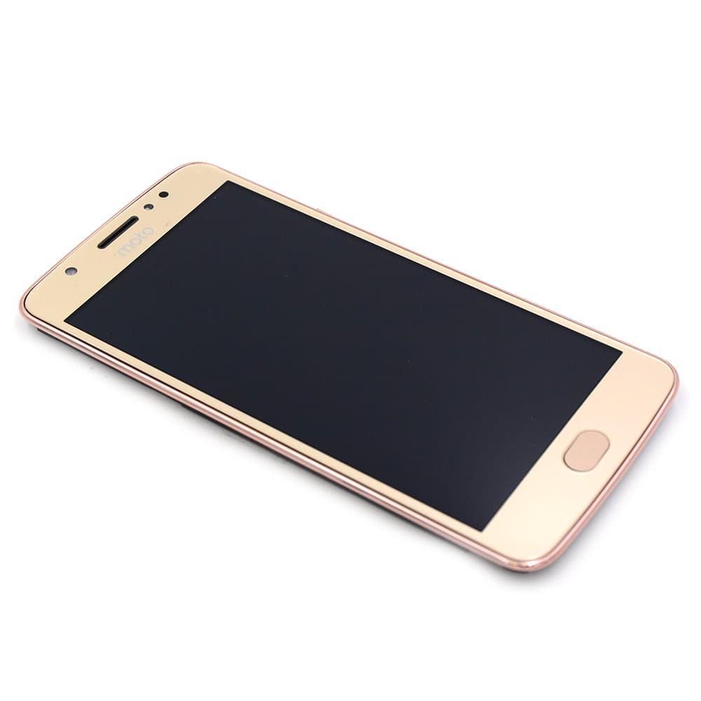 Motorola Scherm met frame voor Motorola Moto E4 (XT1767) Gold OEM-Equivalent