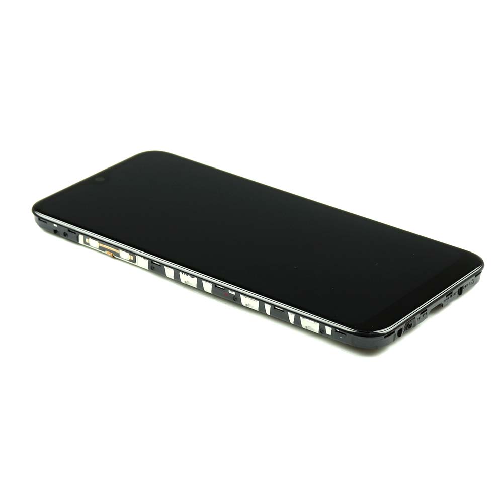 Display mit Rahmen für Samsung Galaxy A01 (Non EU Version) Schwarz Service Pack