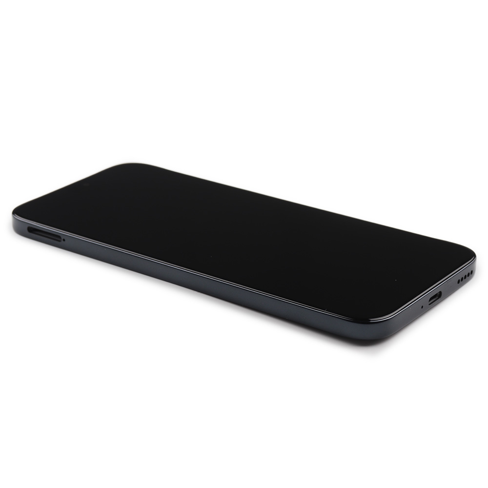 Screen with frame for Honor X50i Plus Black OEM-Equivalent